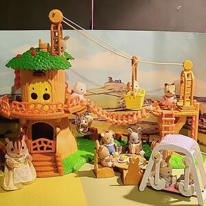 Calico Critters vintage BABY'S TREE HOUSE playground bundle